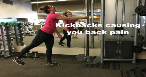 Glute Kickbacks Causing You Back Pain