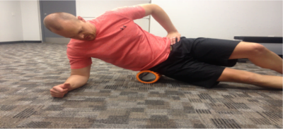 foam rolling hip