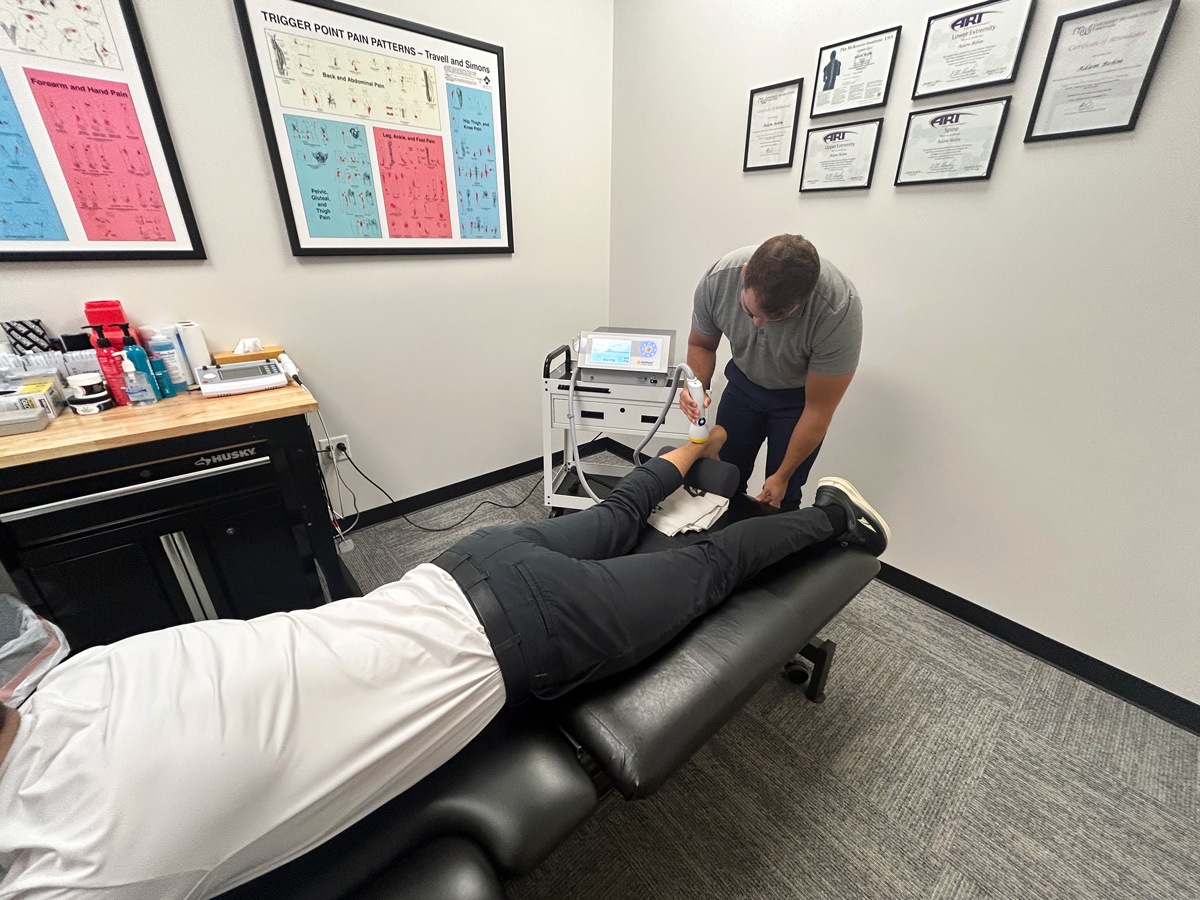 using softwave trt therapy on achilles tendinopathy